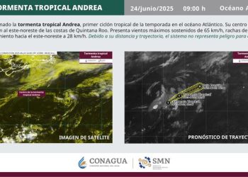 Se forma la tormenta tropical Andrea en el Atlántico