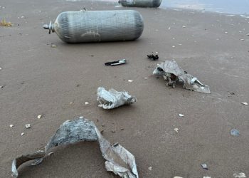 Cae basura espacial sobre campo tortuguero de Tamaulipas