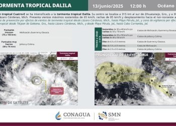 Se forma la tormenta tropical Dalila