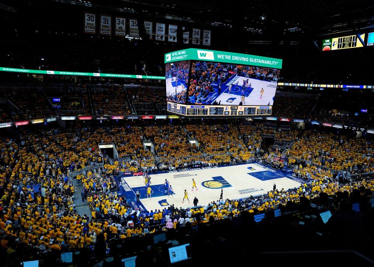 INDIANAPOLIS (United States), 01/06/2025.- A general view as seen during the second half of game six of the Eastern Conference finals between the Indiana Pacers and the New York Knicks at Gainbridge Fieldhouse in Indianapolis, Indiana, USA, 31 May 2025. (Baloncesto, Nueva York) EFE/EPA/BRIAN SPURLOCK SHUTTERSTOCK OUT