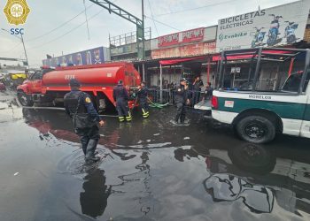Atienden autoridades capitalinas 43 encharcamientos y caída de árboles tras lluvias intensas