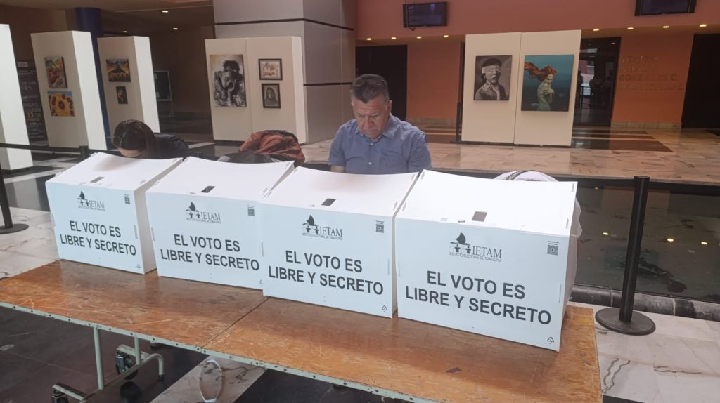 Poca afluencia y urnas vacías marcan el inicio de elecciones en Tamaulipas