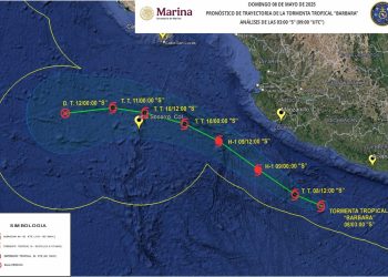 Por Tormenta Tropical Bárbara cierran el puerto de Lázaro Cárdenas