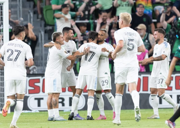 Tai Baribo celebrates his goal 2-0 of MLS during the 2025 All-Star Game between MLS  All-Star and LMX All-Star at Q2 Stadium, on July 23, 2025 in Austin, Texas, United States.