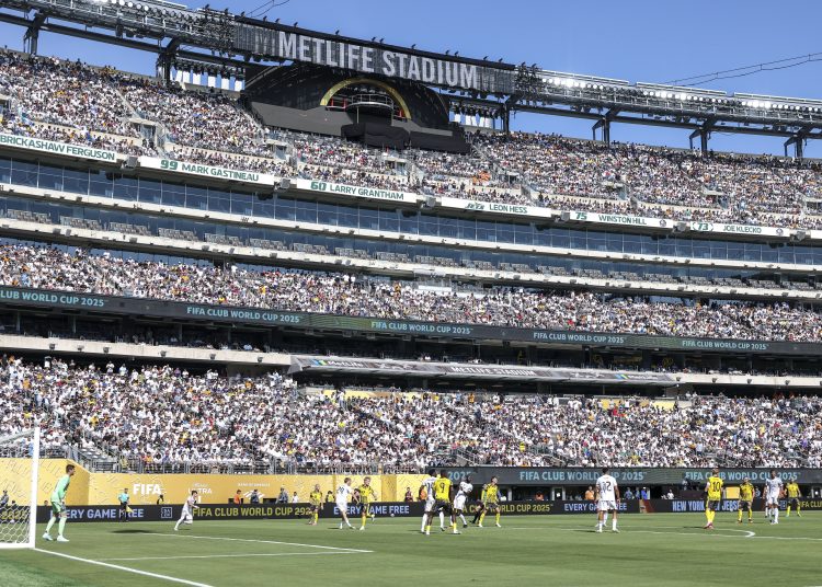 EAST RUTHERFORD (United States), 05/07/2025.- Real Madrid C. F. and Borussia Dortmund during their FIFA Club World Cup 2025 match at the MetLife Stadium in East Rutherford, New Jersey, USA, 05 July 2025. (Mundial de Fútbol) EFE/EPA/SARAH YENESEL