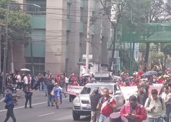 Una vez más, maestros de la CNTE se manifestaron en CDMX