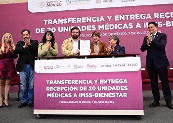 Delfina Gómez integra 20 hospitales del Edomex a IMSS-Bienestar