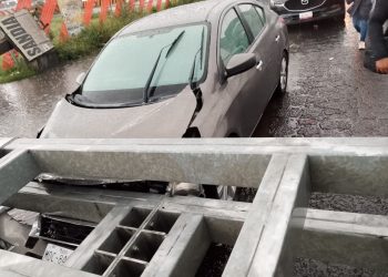 Cae espectacular de Capufe en la México – Cuautla sobre dos autos
