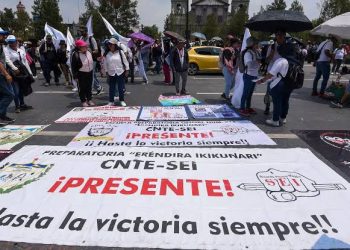 Integrantes de la CNTE marcharan este jueves de la SEP a Palacio Nacional