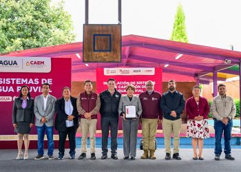 Gobierno del Edomex garantiza agua a familias, escuelas y hospitales con sistemas de captación pluvial