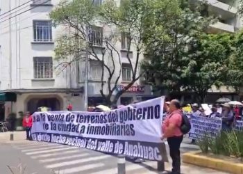 En marcha operativo por segunda marcha contra la gentrificación en CDMX