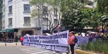 En marcha operativo por segunda marcha contra la gentrificación en CDMX