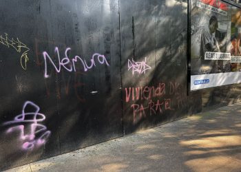 Aún se aprecian pintas en la Roma y Condesa tras marcha contra la gentrificación