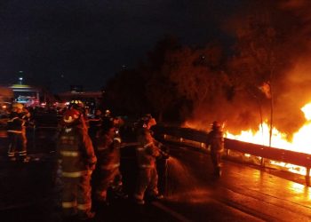 Tras quema controlada de combustible fue reabierta la autopista México-Pachuca