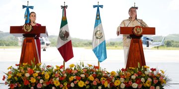 Sheinbaum califica de histórica su reunión con el presidente de Guatemala