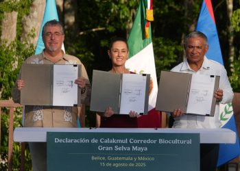 México, Belice y Guatemala firman la Declaración de Calakmul: Corredor Biocultural Gran Selva Maya