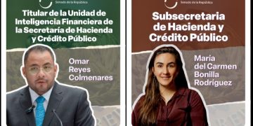 Ratifica el Congreso a Omar Reyes al frente de la UIF y a María del Carmen Bonilla como subsecretaria de Hacienda