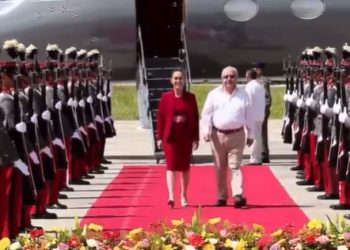 Sheinbaum llega a Guatemala en visita oficial