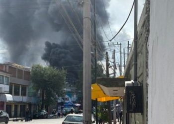 Se registra fuerte incendio en Chimalpopoca