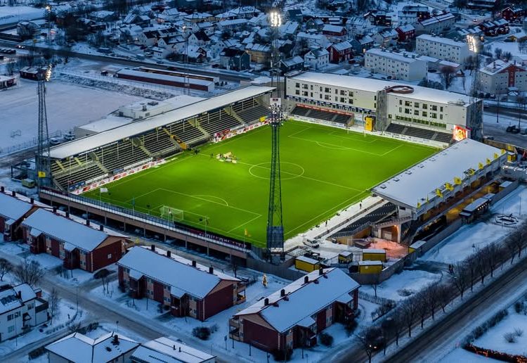 El gélido estadio de Bodø/Glimt