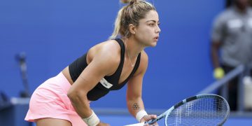 La tenista mexicana Renata Zarazúa durante un partido. Ha logrado una histórica clasificación al cuadro principal del US Open, la primera para México en 25 años.