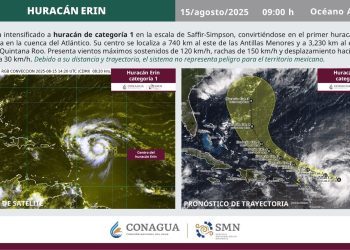 Tormenta Erin se convierte en el primer huracán de la temporada del Atlántico