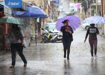 Cielo nublado con tormenta eléctrica en Ciudad de México, septiembre 2025