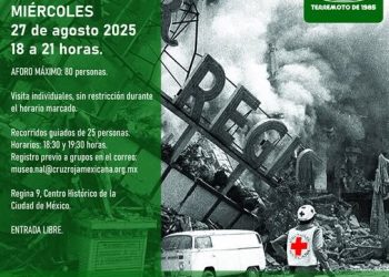 Cruz Roja presenta exposición por el sismo de 1985 a 40 años del desastre