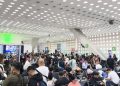 Caos en el AICM por retraso en vuelos; vías de acceso también colapsadas