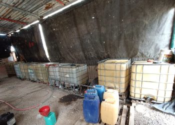 Aseguran predio y camión con Hidrocarburo Ilegal en Coyotepec