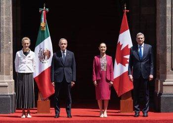 Sheinbaum recibe a Carney en Palacio Nacional para tratar comercio e inversiones