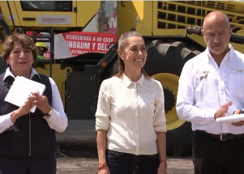 Arranca modernización vial en el Oriente del Edoméx con trenes de pavimentación