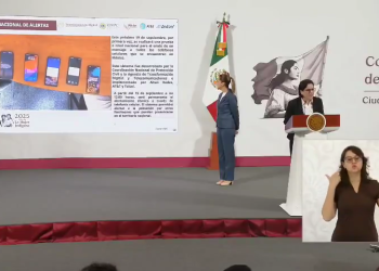 Laura Velázquez Alzúa, titular de la CNPC, anuncia la activación de alerta sísmica por celular en México
