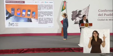 Laura Velázquez Alzúa, titular de la CNPC, anuncia la activación de alerta sísmica por celular en México