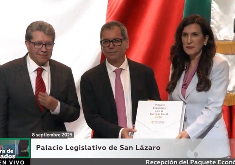 “Secretario de Hacienda Edgar Amador entrega el Paquete Económico 2026 en México”