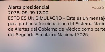 Ciudadanos revisan sus celulares tras no recibir la alerta sísmica en el Simulacro Nacional 2025