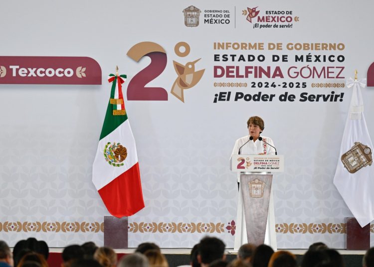 Delfina Gómez presenta Tercer Informe Regional en el oriente mexiquense
