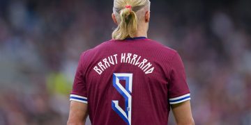 Erling Haaland contribuyo con 5 goles para la goleada de Noruega ante Moldavia