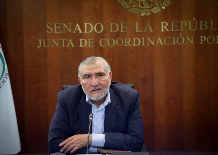 Adán Augusto en conferencia de prensa para aclarar datos del SAT