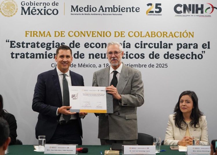 Semarnat y CNIH Firman Convenio para Gestión Responsable de Neumáticos y Economía Circular