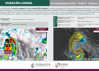 Lorena se convierte en huracán categoría 1, autoridades emiten alerta