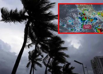 Oleaje elevado en las playas de Colima y Jalisco por la cercanía del huracán Narda.