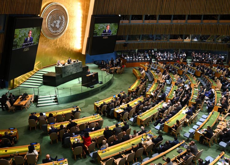 Stephanie Henaro analiza la Asamblea General de la ONU y los conflictos internacionales. EFE/EPA/LUKAS COCH AUSTRALIA AND NEW ZEALAND OUT