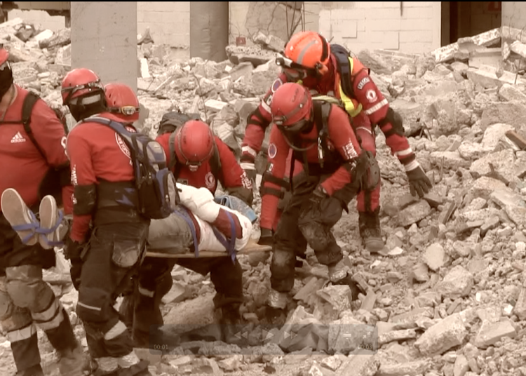 Topos de México durante labores de rescate en 1985