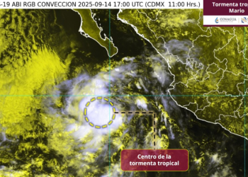 Tormenta tropical Mario se reactiva en Baja California Sur con lluvias y oleaje