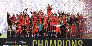 Un gol en el último minuto del uruguayo Federico Pereira otorgó a los diablos de Toluca su primer título de Campeones Cup al imponerse por 2-3