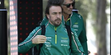 El español Fernando Alonso de Aston Martin