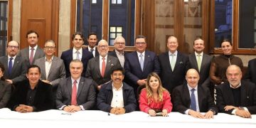 “Hugo Aguilar Ortiz, presidente de la Suprema Corte, durante su encuentro con el Consejo Coordinador Empresarial, 8 de octubre de 2025.”