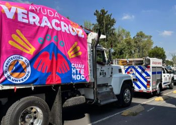 🚚 Sale de la alcaldía Cuauhtémoc caravana de ayuda  hacia Veracruz