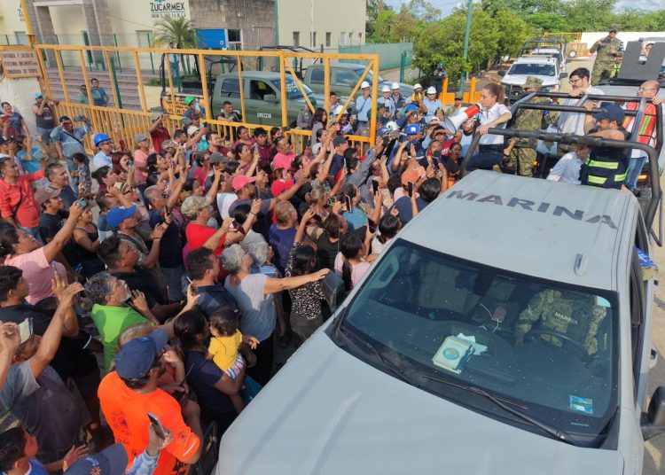 Claudia Sheinbaum realiza tercer recorrido por zonas afectadas por lluvias